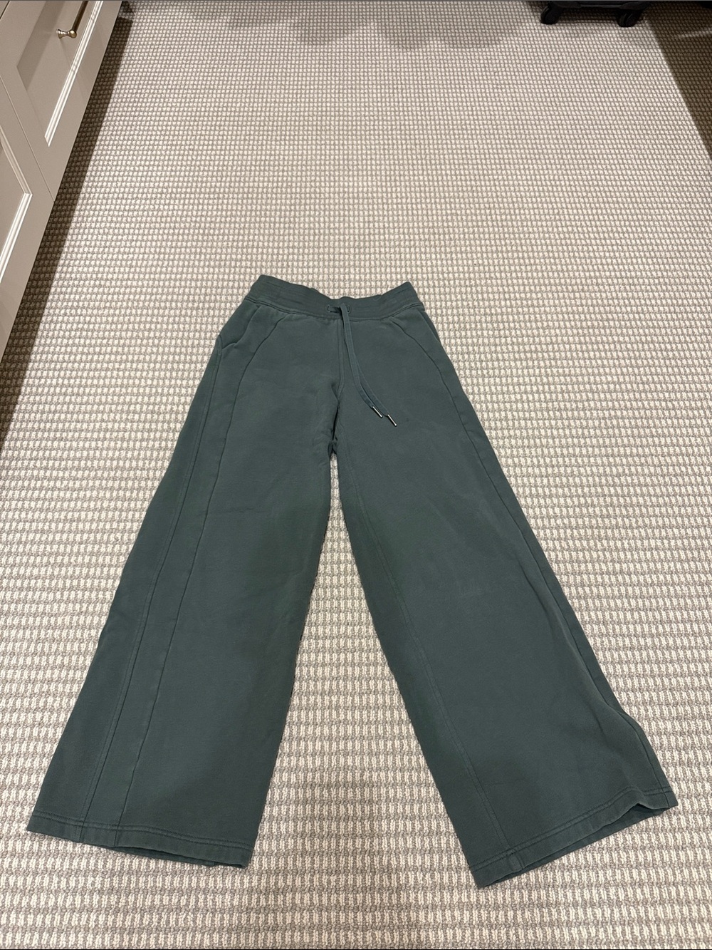 lululemon athletica Olive Green Fleece-Lined Sweatpants